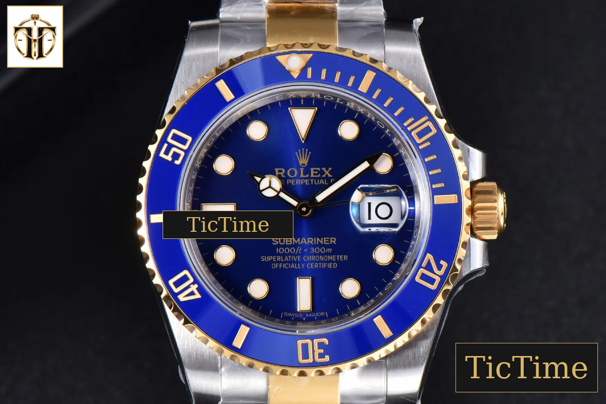 Submariner LB 904L 116613 40mm VSF Blue Ceramic YG/SS Bracelet VS3135 — foto 2