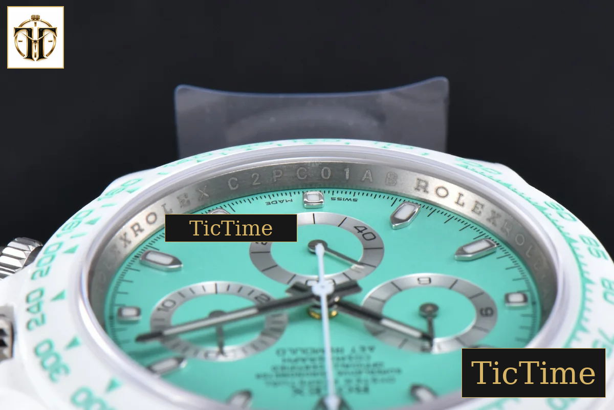 Daytona AETF White Ceramic Tiffany Dial Ceramic Bracelet V2 SA4130 — foto 13