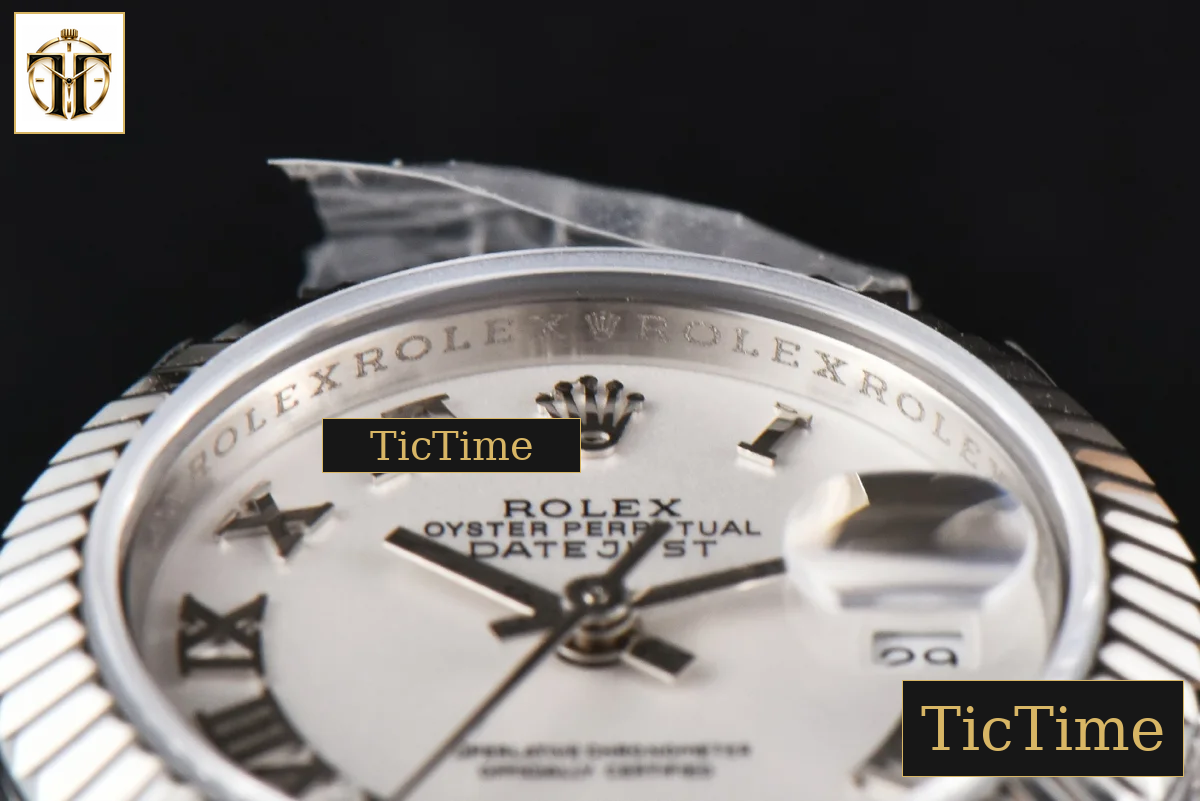 DateJust Ladies 28mm WF White Dial Roma Marker Jubilee Bracelet A2236 — foto 14