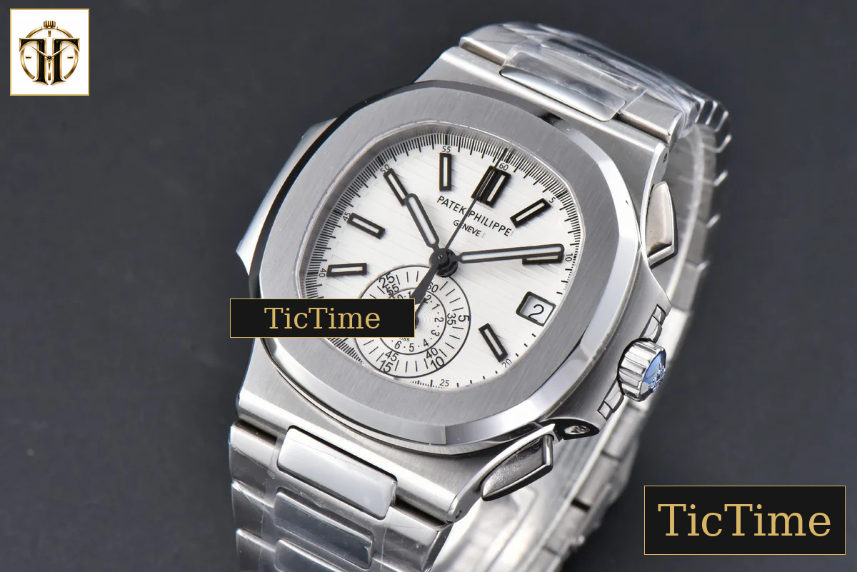 Nautilus 5980 40.5mm PPF White Dial SS Bracelet A28-520 — foto 5