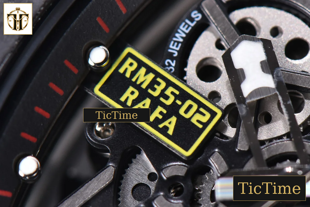 RM035-02 KVF Skeleton Dial Red White Rubber Strap V3 Miyota8215 — foto 6