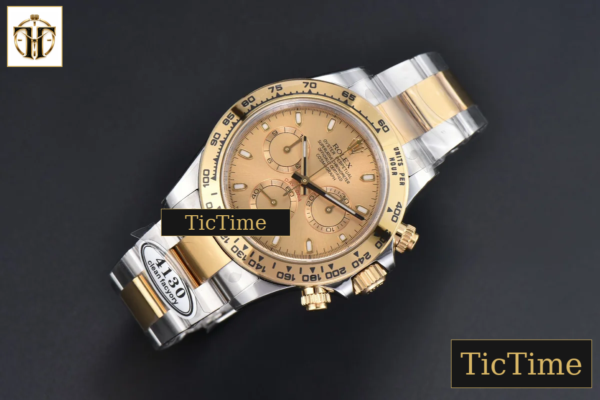 Daytona 116503 Clean Factory YG/SS YG Dial Lume Marker YG/SS Bracelet 4130 — foto 4