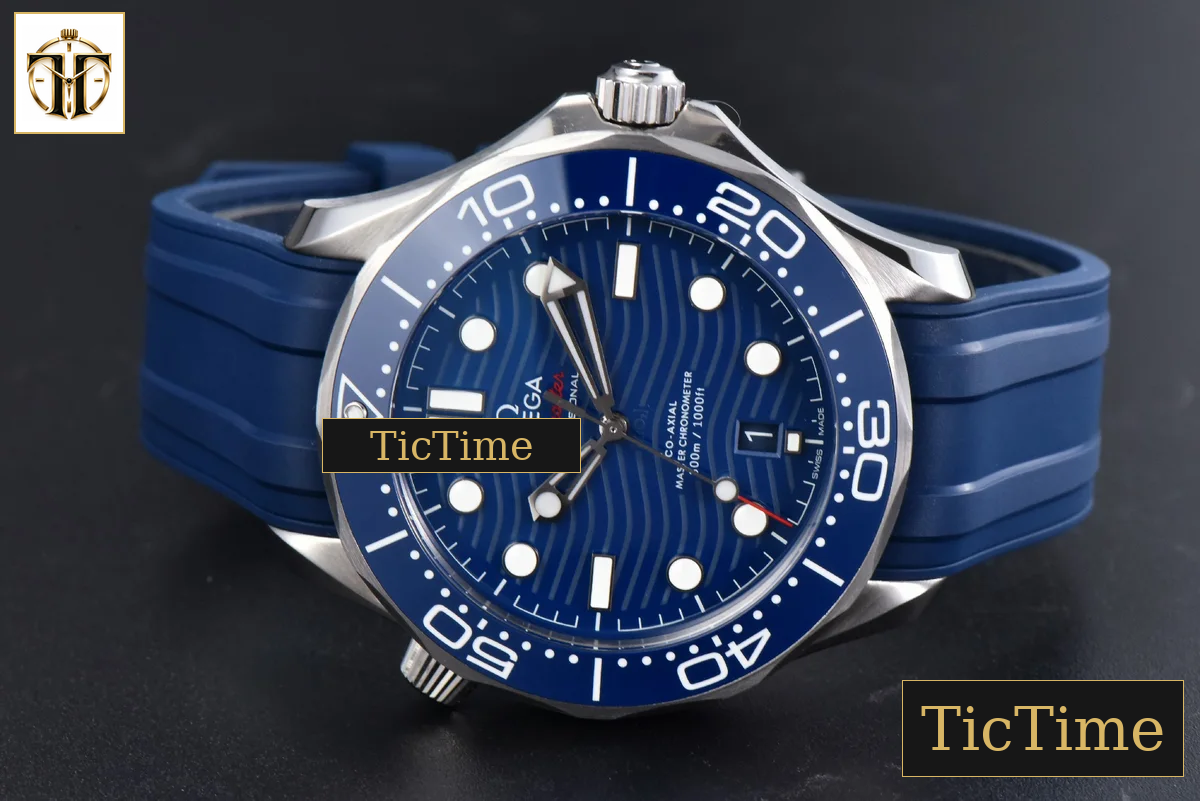 Seamaster Diver 300M 42mm ZF Blue Ceramic Blue Dial Blue Rubber Strap A8800 — foto 12