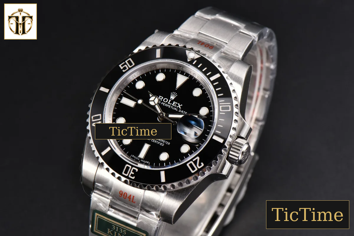 Submariner LN 40m 116610 40.5mm King Factory Black Ceramic Black Dial SS Bracelet VS3135 — foto 4