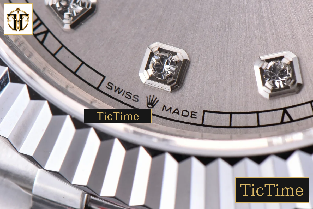 Datejust 41mm GMF SS Silver Dial Diamond Marker Fluted Bezel Jubille Bracelet VR3235 — foto 8