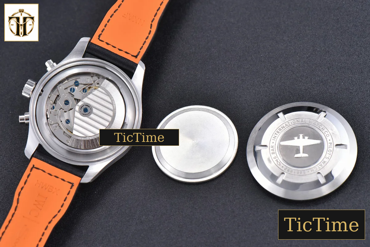 Pilot Chrono Spitfire IW377709 43mm ZF Black Dial Black Leather Strap A7750 — foto 17