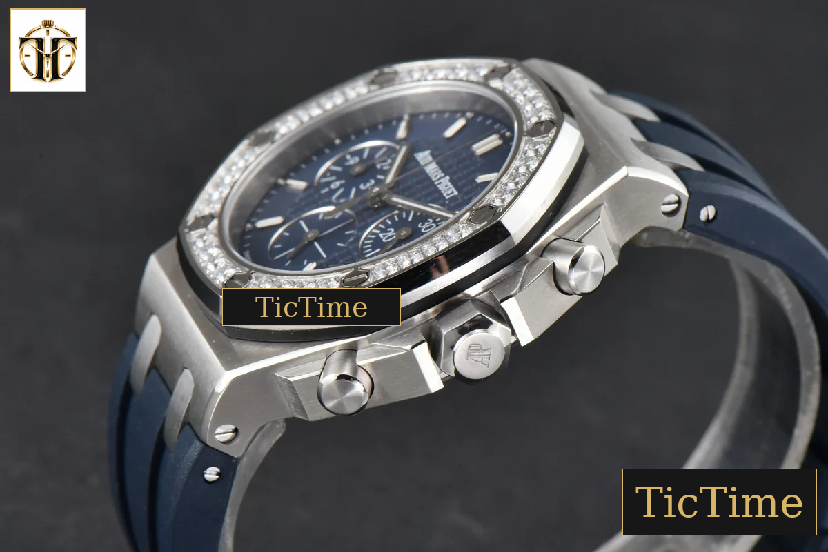 Offshore Ladies 26231ST 37mm RXWF Diamond Blue Dial Blue Subdial Blue Rubber Strap Quartz — foto 11