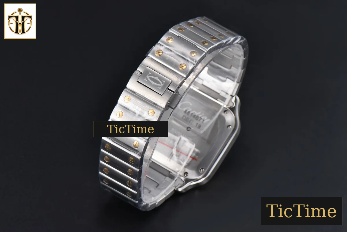 Santos de Cartier Medium 35mm BVF YG/SS White Dial YG/SS Bracelet Miyota 9039 — foto 32