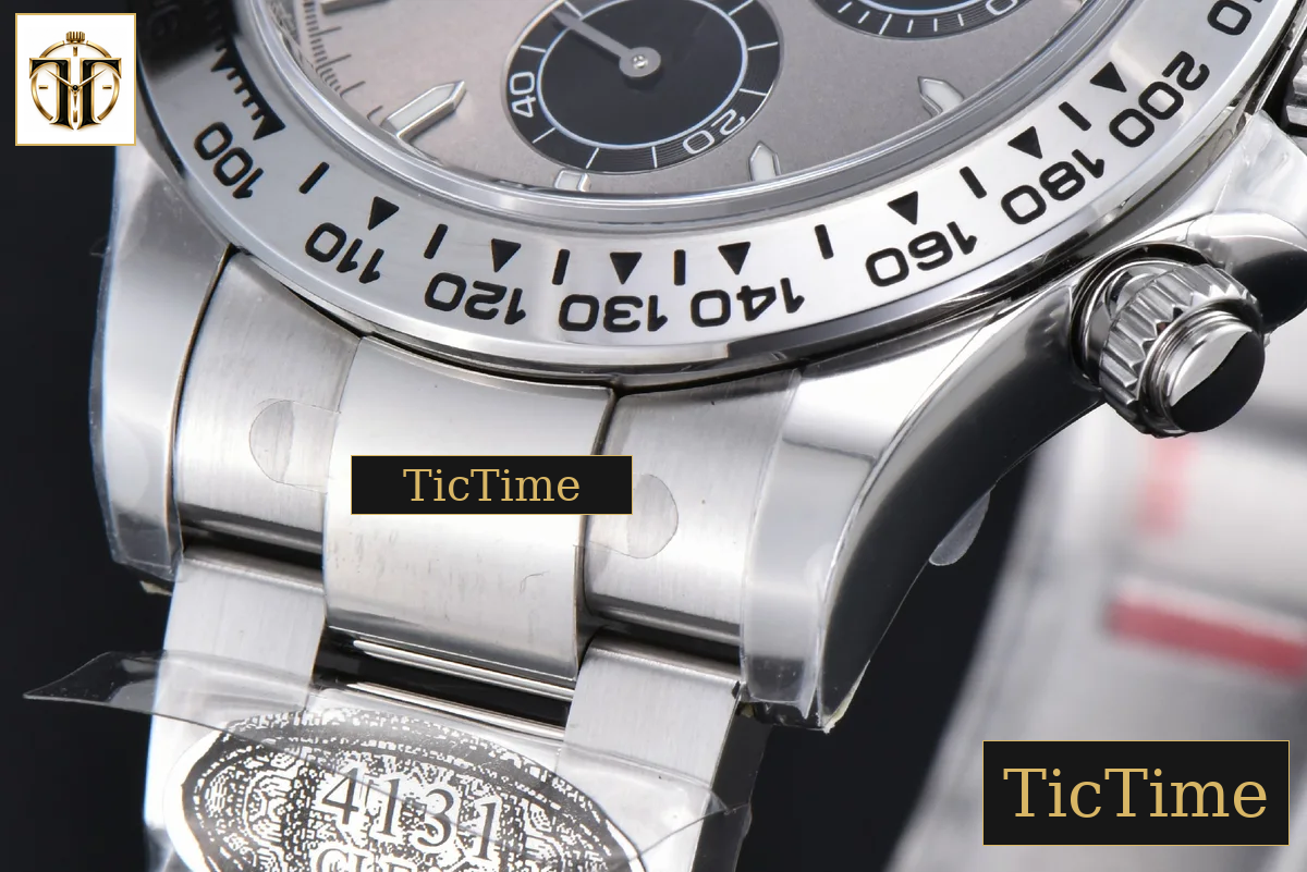 Daytona 126509 40mm Clean Factory Grey Black Subdial Lume Marker SS Bracelet DD4131 — foto 10