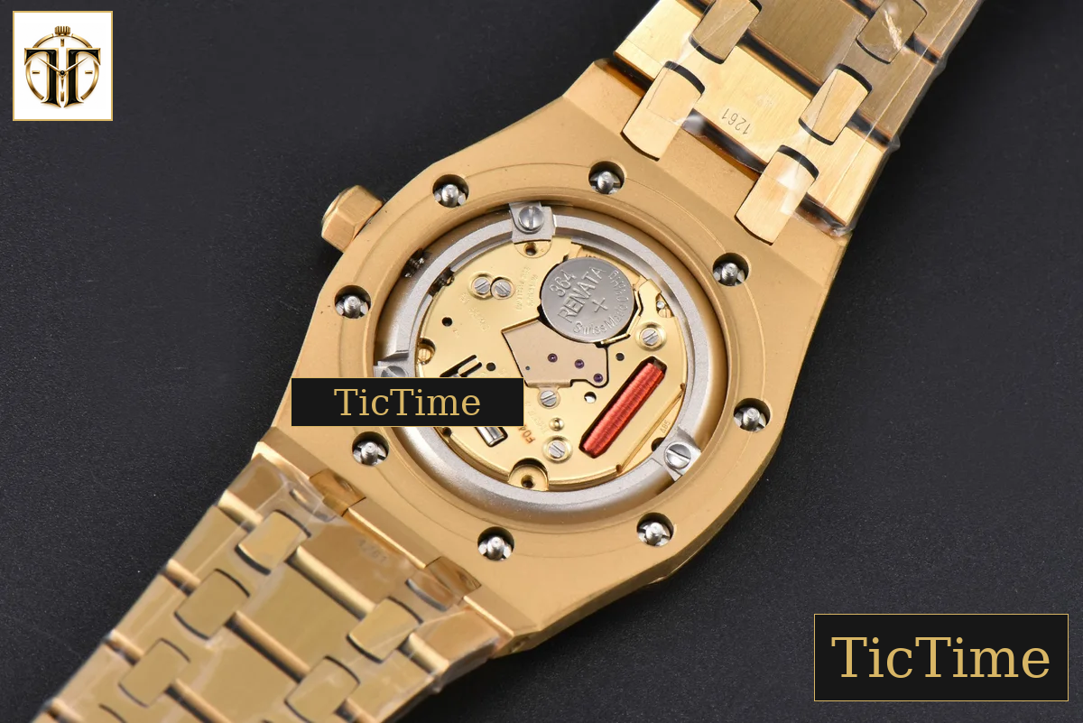 Royal Oak Ladies 67651BA 33mm ZF YG Diamond White Dial YG Bracelet Quartz — foto 23