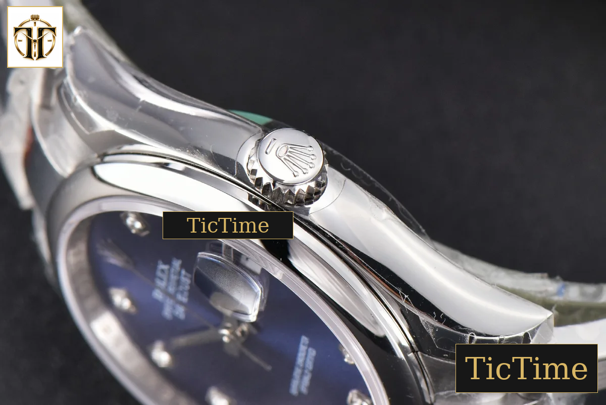 DateJust 36mm GMF SS Smooth Bezel Blue Dial Diamond Marker Oyster Bracelet VR3235 — foto 13