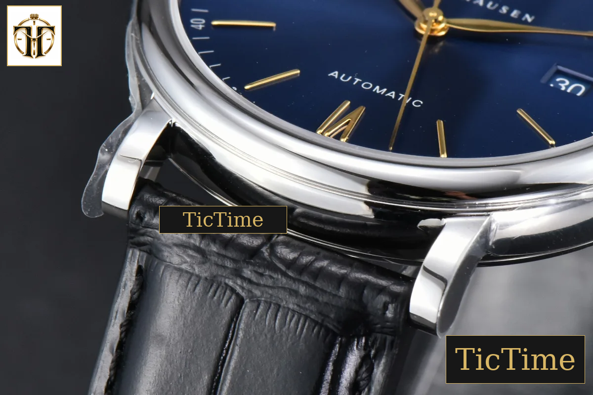 Portofino 40mm V7F Blue Dial YG Hands Black Leather Strap A2892 — foto 10