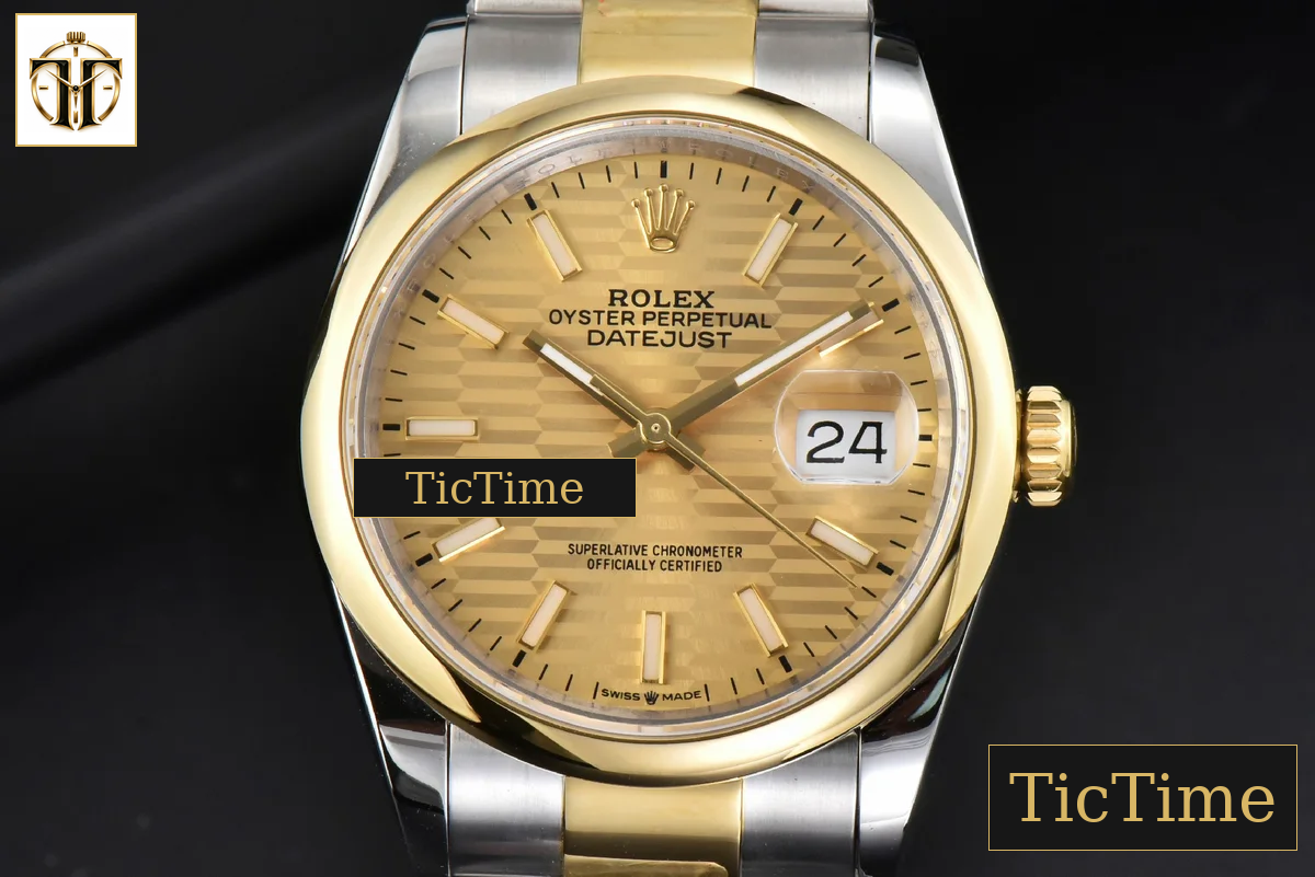 DateJust 36mm BPF YG/SS Smooth YG Motif Dial Oyster Bracelet A2824 — foto 2