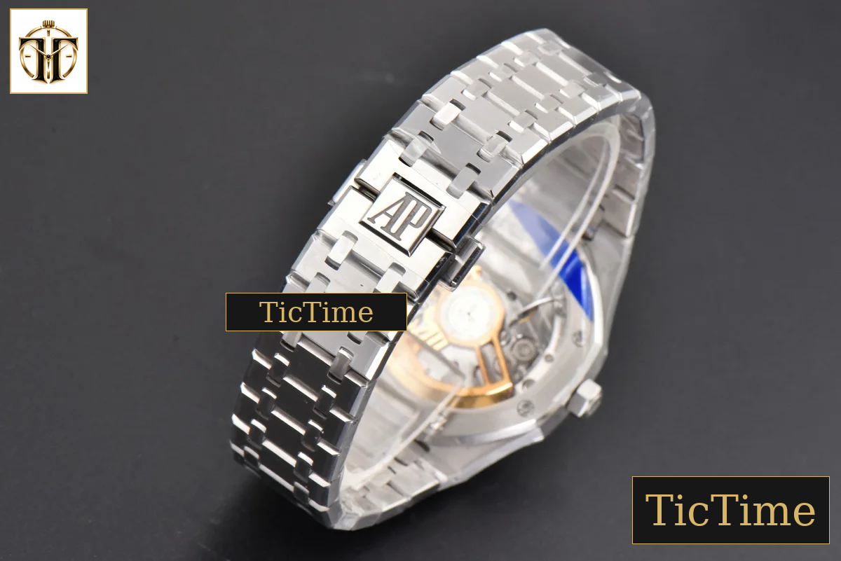 Royal Oak 15500 41mm APSF Black Textured Dial SS Bracelet V2 A4302 — foto 32