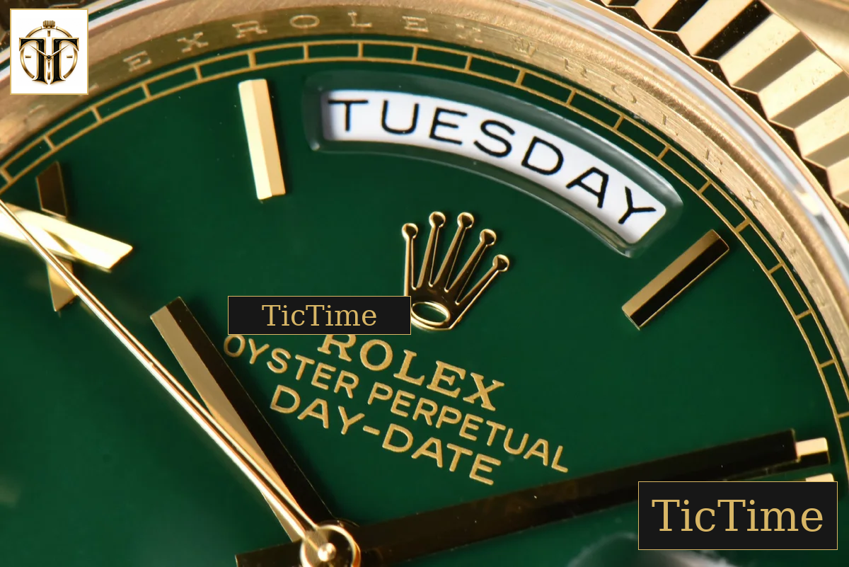 DayDate 904L 40mm BPF YG Green Dial YG Bracelet A2836 — foto 5