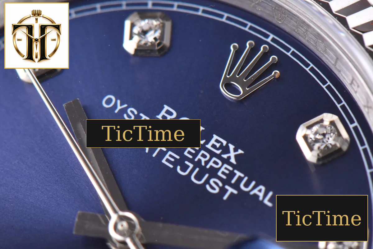 DateJust 36mm GMF SS Blue Dial Diamond Marker Jubilee Bracelet VR3235 — foto 6