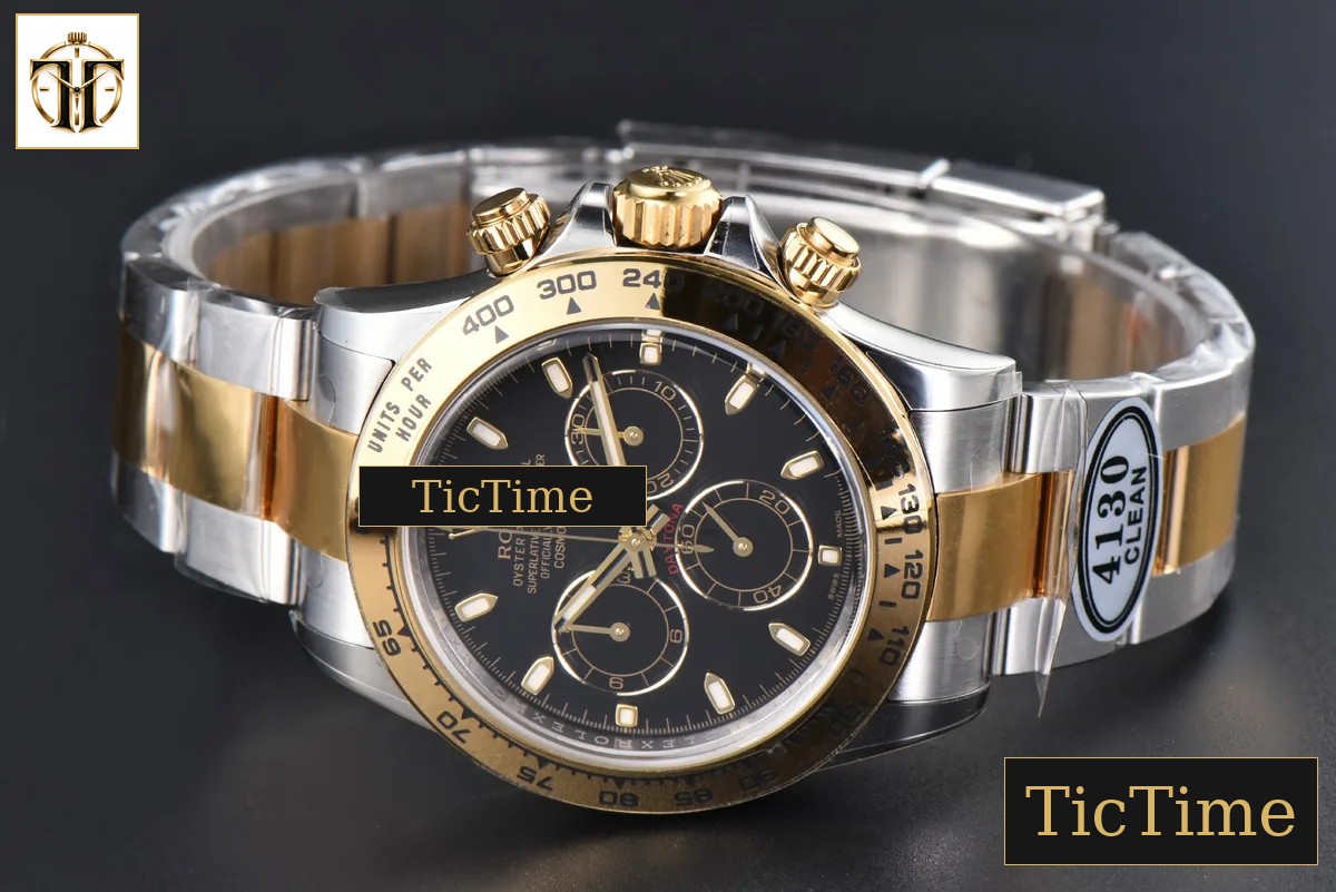 Daytona 116503 40mm Clean Factory YG/SS Black Dial Lume Marker YG/SS Bracelet SH4130 — foto 15