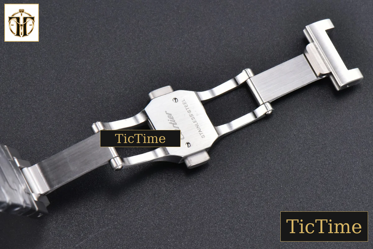 Santos de Cartier Medium 35mm BVF SS Blue Dial SS Bracelet Miyota 9039 — foto 25