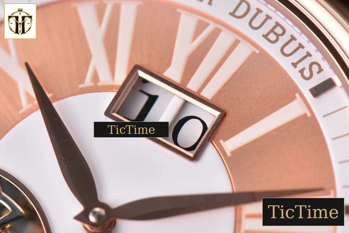 Hommage Flying Tourbillon RDDBHO0568 43mm JBF RG White/RG Dial Brown Croc Leather Strap — foto 7