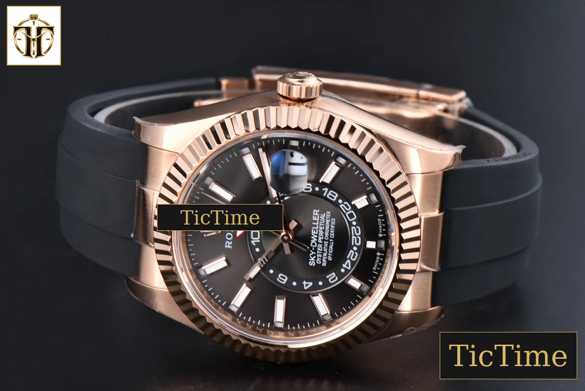 Sky-Dweller 336935 42mm ZF RG Case Grey Dial Rubber Oysterflex Strap (Tungsten) — foto 15