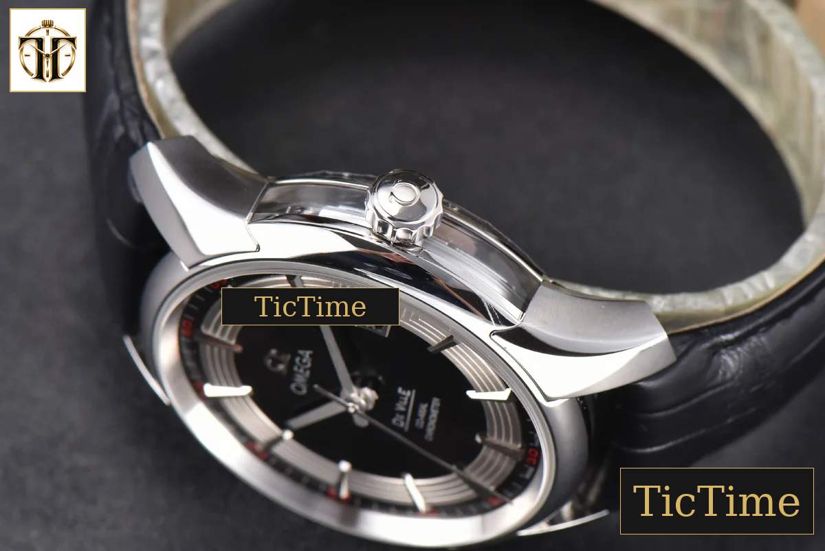 De Ville Hour Vision 41mm VSF Black/Silver Dial Black Croco Strap A8500 — foto 10