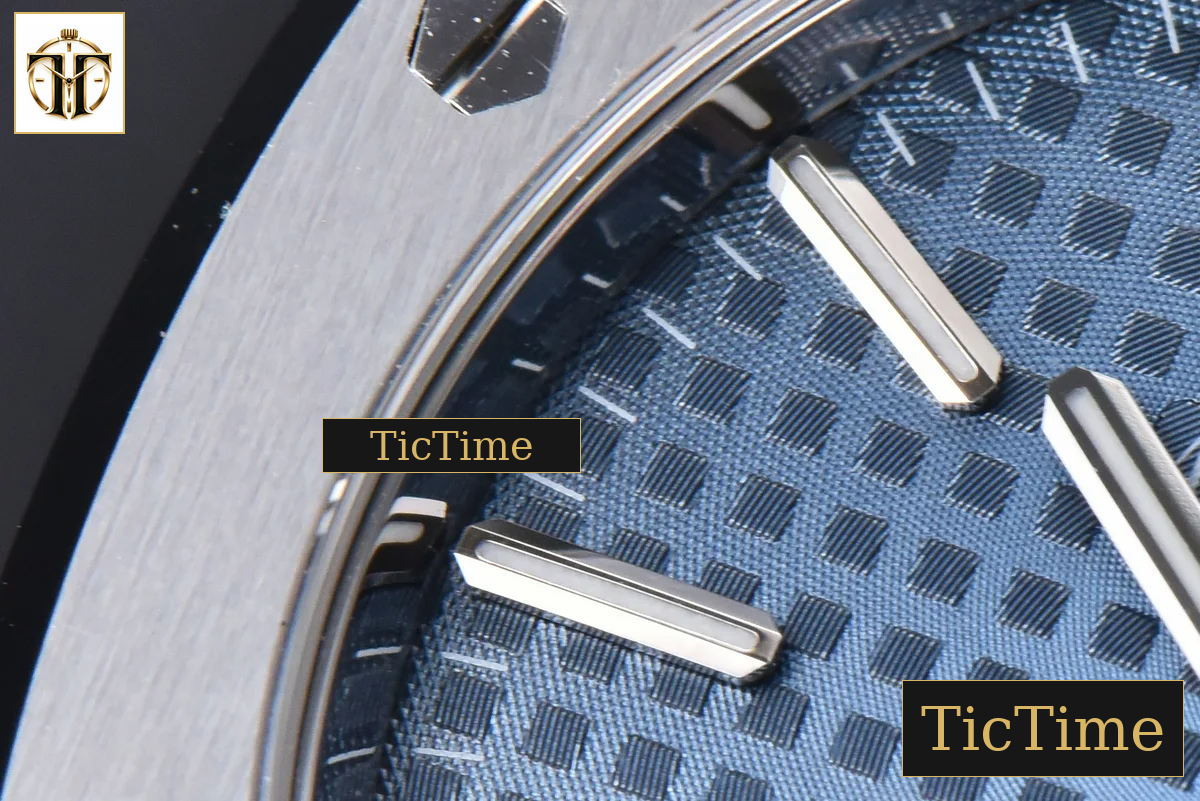 Royal Oak 15450 37mm APSF Blue Textured Dial SS Bracelet A3120 — foto 5