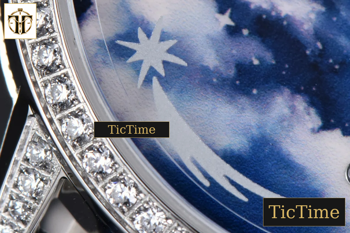 Rendez-Vous 36mm KZF SS Diamond Sky Blue Dial Blue Leather Strap 9015 — foto 7