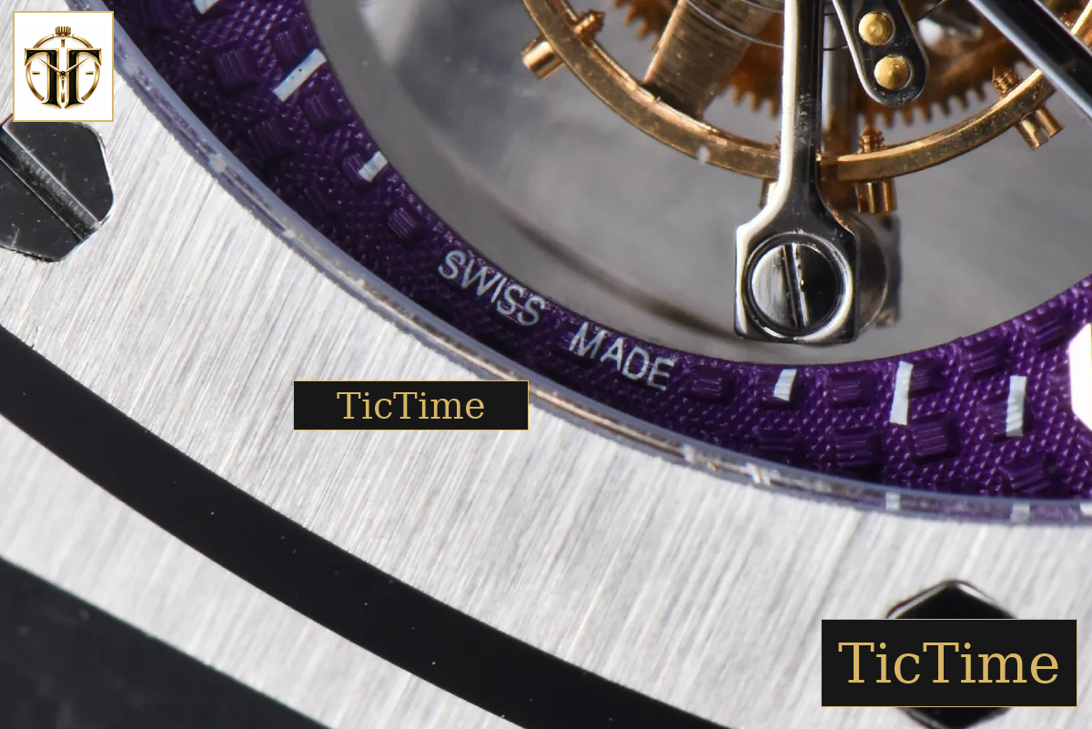 Royal Oak Tourbillon 41mm R8F SS Purple Dial SS Bracelet Flying Tourb V2 — foto 8