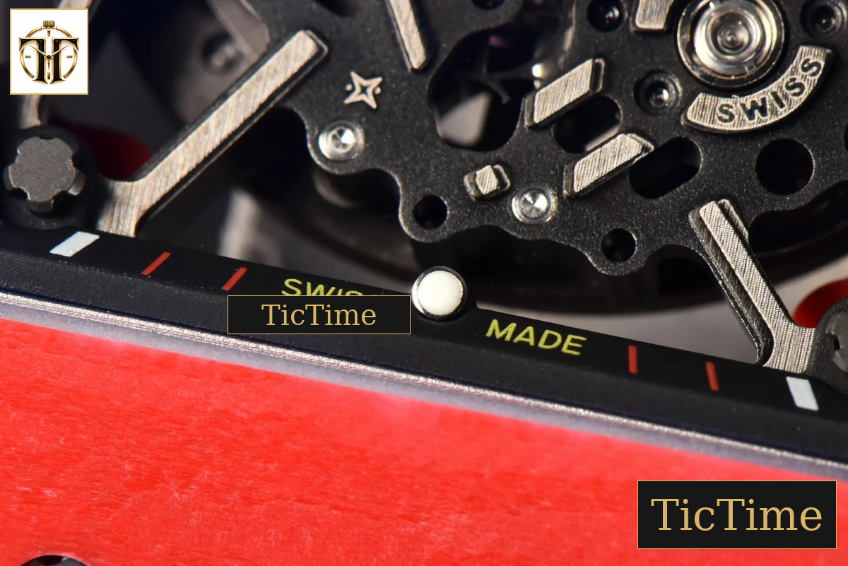 NTPT RM035-02 ZF Red Skeleton Dial Black Rubber Strap RMAL1 — foto 10