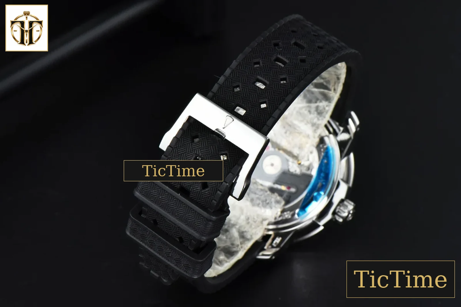 Fifty Fathoms Barakuda 5008B 40mm GSF Black Dial Black Rubber Strap A1151 — foto 14