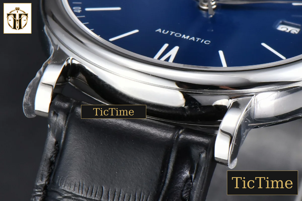 Portofino 40mm V7F Blue Dial Black Leather Strap A2892 — foto 10