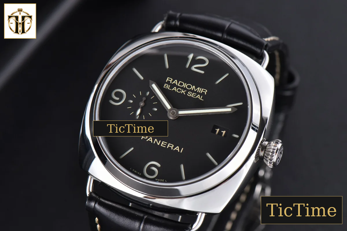 Radiomir PAM388 45mm VSF Black Dial Leather Strap P9000 — foto 4