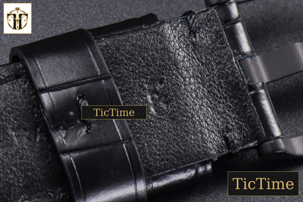 Luminor GMT PAM1096 42mm VSF Titanium Black Dial Black Leather Strap P9011 — foto 22