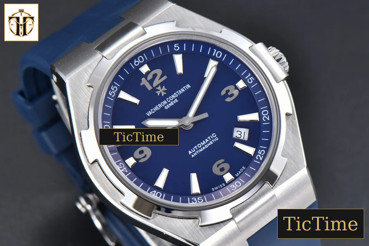 Overseas 47040 42mm PPF Blue Dial Blue Rubber Strap A1226 — foto 12