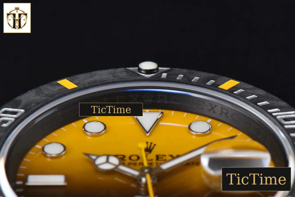 Submariner DIW DLC 41mm VSF Yellow Gradient Dial SS Bracelet VS3135 — foto 11