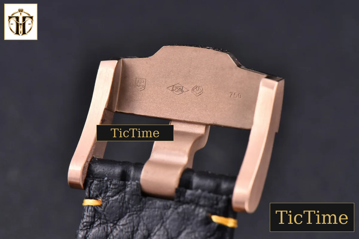 Royal Oak Offshore 26470OR 44mm JF RG YG Dial Black Subdial Black Leather Strap A3126 — foto 24
