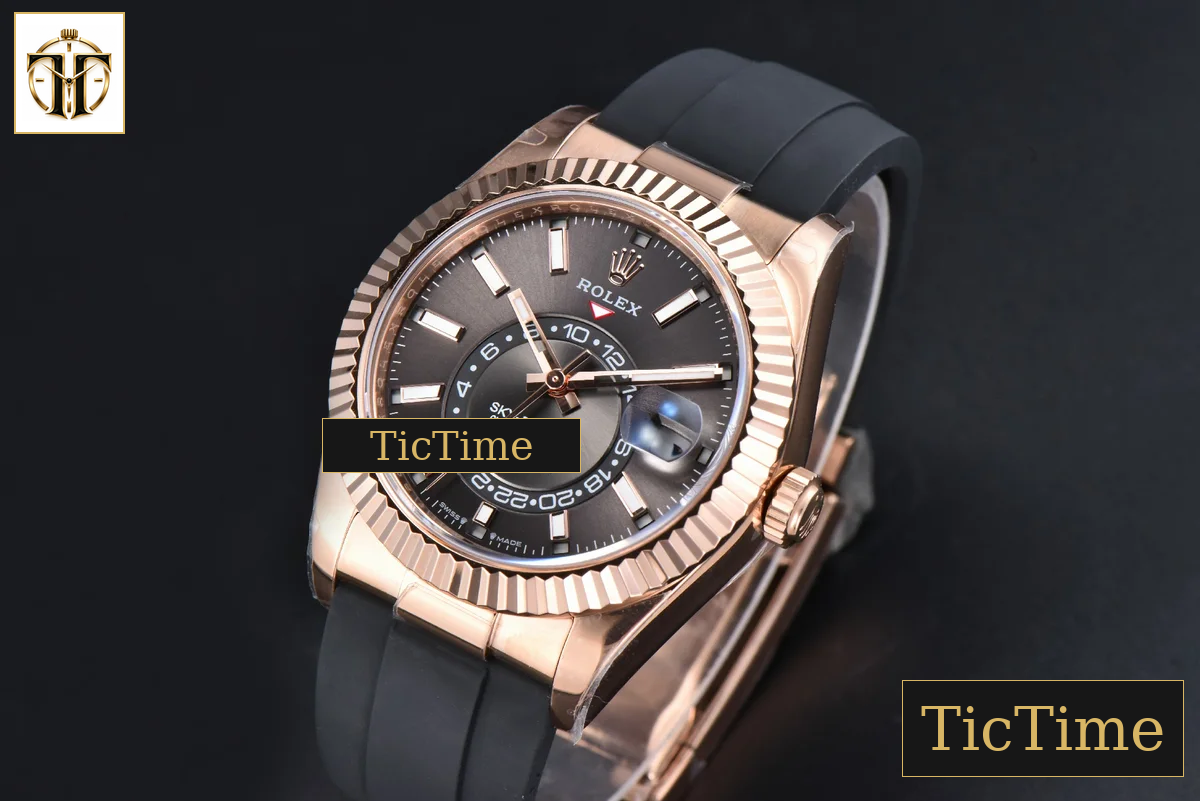 Sky-Dweller 336935 42mm ZF RG Case Grey Dial Rubber Oysterflex Strap (Tungsten) — foto 4