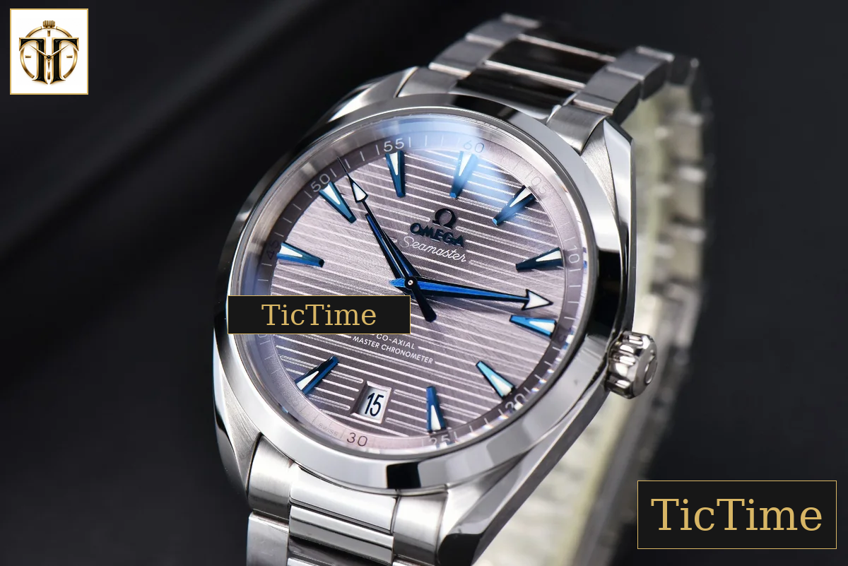 Aqua Terra 150M 41mm VSF Gray Dial Blue Hand SS Bracelet A8900 — foto 4