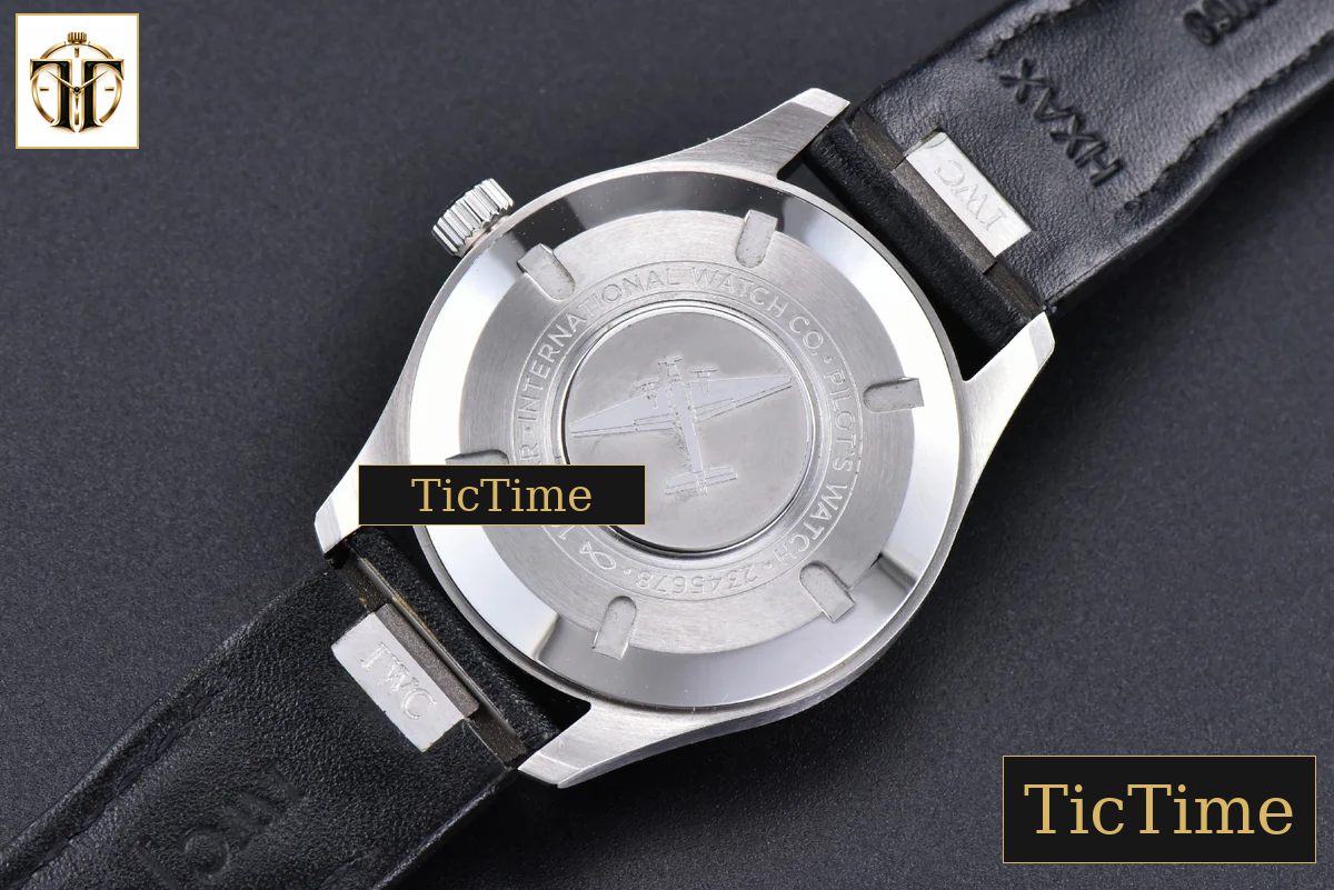 Mark XX IWC328201 40mm GSF Black Dial Black Leather Strap A2892 — foto 24