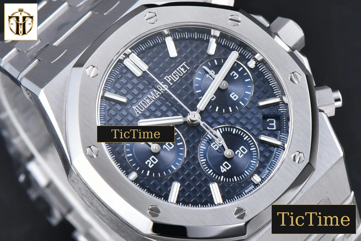 Royal Oak Chronograph 26240 41mm APSF Blue Checkered Blue Subdial SS Bracelet V1 SH4401 — foto 13
