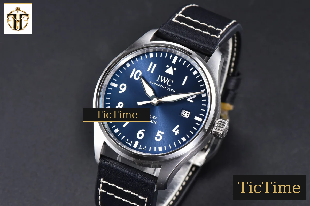 Pilot Mark XX IW328203 40mm ZF Blue Dial Dark Blue Leather Strap A32111 — foto 3