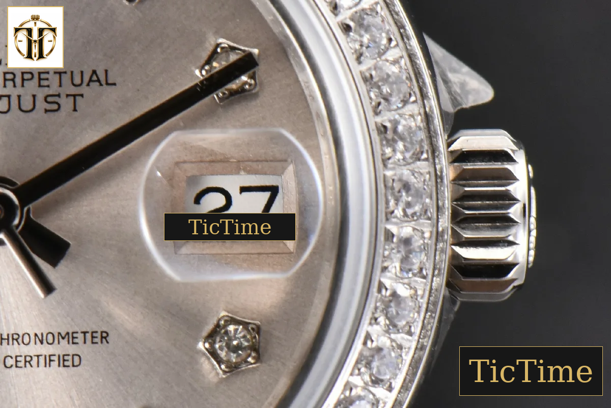 DateJust Ladies 28mm WF Diamond Silver Dial Diamond Marker Jubilee Bracelet A2236 — foto 10