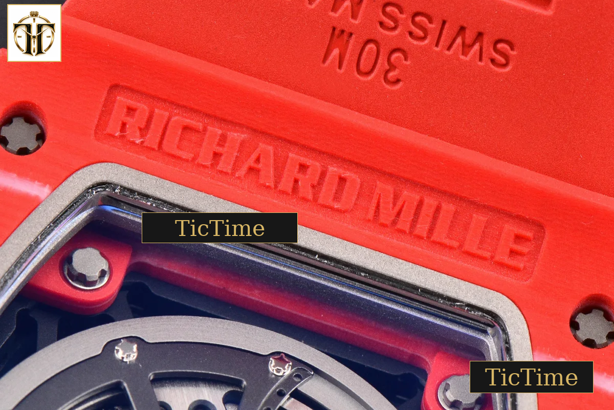 RM035-02 APSF Red NTPT Red Rubber Strap V2 (Free Sprung) RMAL1 — foto 20