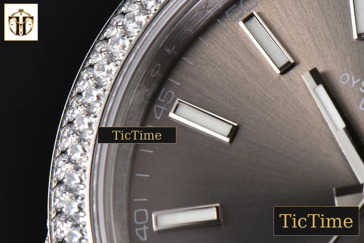 Datejust Full 41mm GMF Diamond Gray Dial Jubilee Bracelet A2824 — foto 5