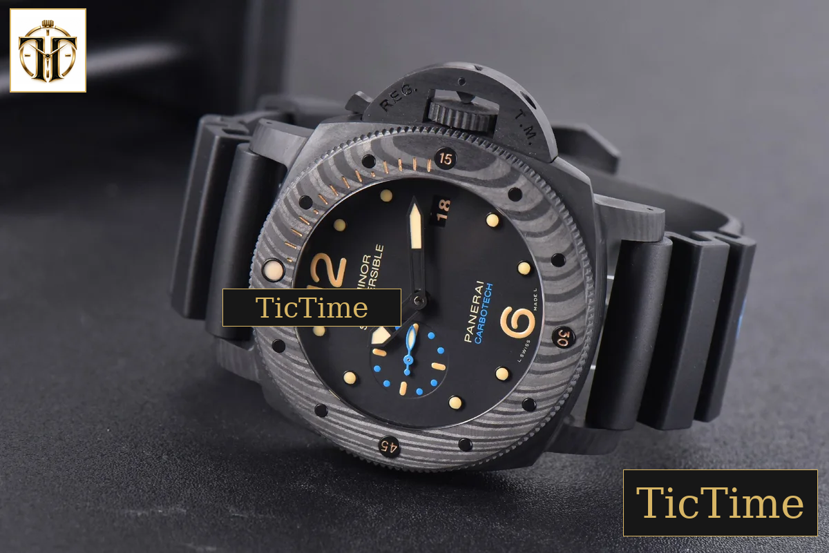 Carbotech PAM616 47mm VSF Blue Logo Black Rubber Strap V3 P.9000 — foto 12