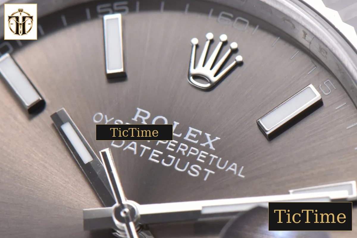 DateJust 904 126334 41mm ARF SS Gray Dial Lume Markers Jubilee Bracelet VR3235 — foto 6