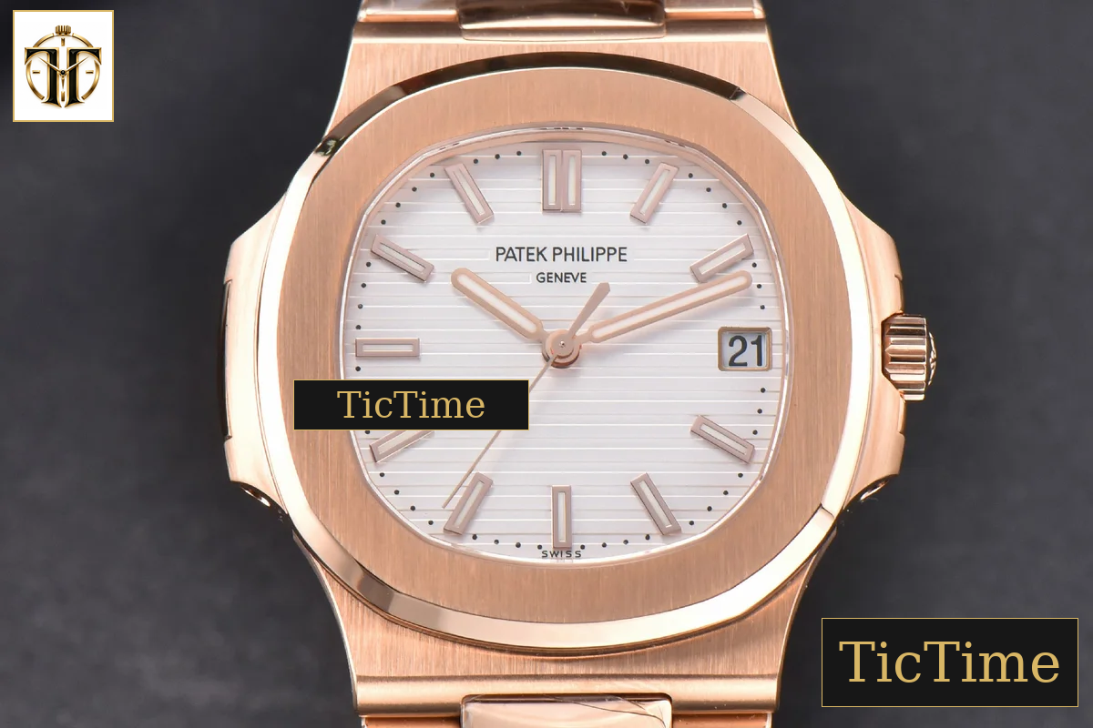 Nautilus 5711/1R PPF White Textured Dial RG Bracelet V5 324CS — foto 3