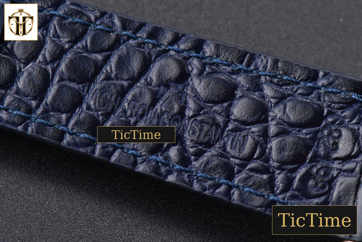 Patrimony Date 40mm ZF RG Blue Dial Blue Leather Strap Miyota 9015 — foto 19