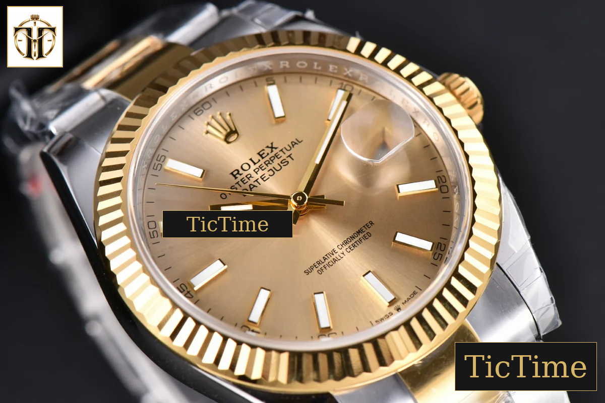DateJust 126333 41mm VSF YG/SS Fluted Bezel YG Dial Oyster Bracelet VS3235 — foto 17