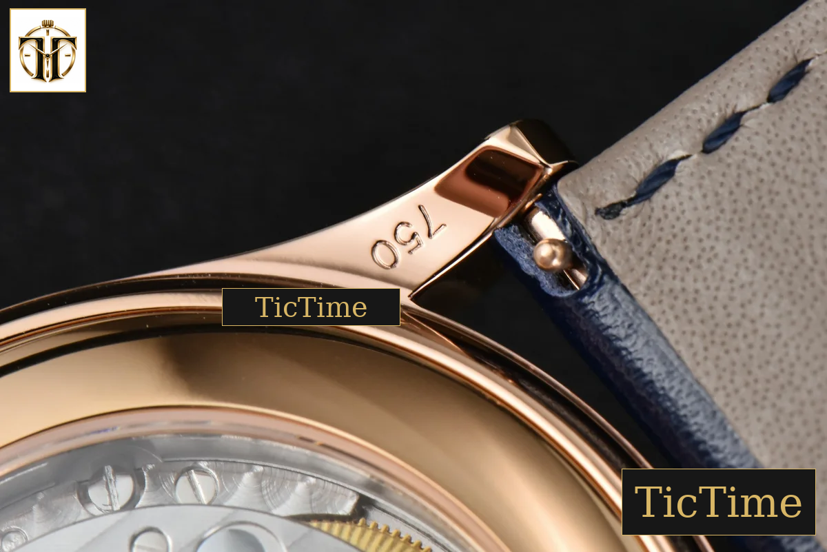 Annual Calendar Moonphase 5396 38.5mm ZF RG Blue Stick Dial Blue Leather Strap MY9015 — foto 22